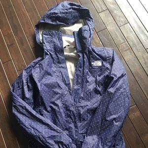 North face polka dot jacket